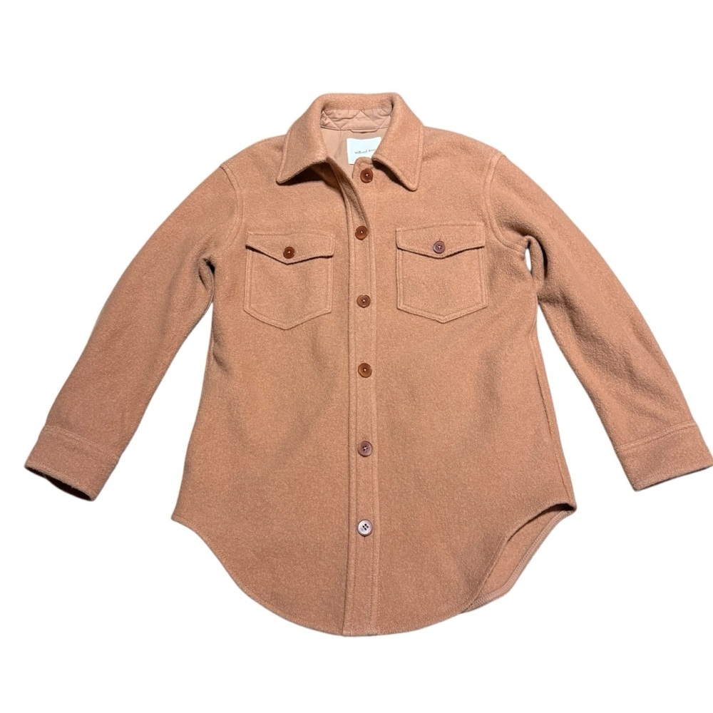 Aritzia The Ganna Shirt Jacket 100% Merino-wool Shacket Sz S